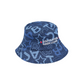 Castelbajac Women's Denim Logo Point Bucket Hat - Navy