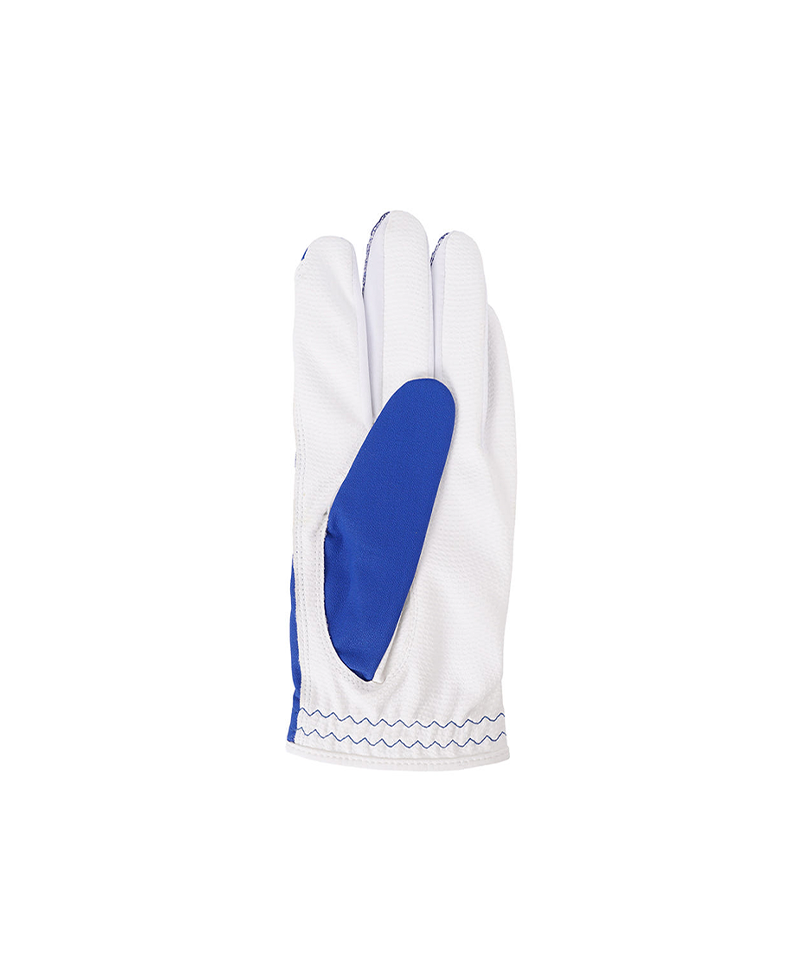 Castelbajac Men's Synthetic Leather Slogan Gloves - Blue
