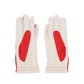 Castelbajac Women's Synthetic Leather Logo Two-Handed Gloves - Red