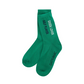 Castelbajac Men's Season Slogan Point Long Socks - Green