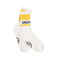 Castelbajac Women's Color Block Slogan Long Socks - Yellow
