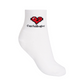 Castelbajac Women's Heart Point Mid-calf Socks - White