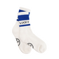Castelbajac Women's Color Block Slogan Long Socks - Blue