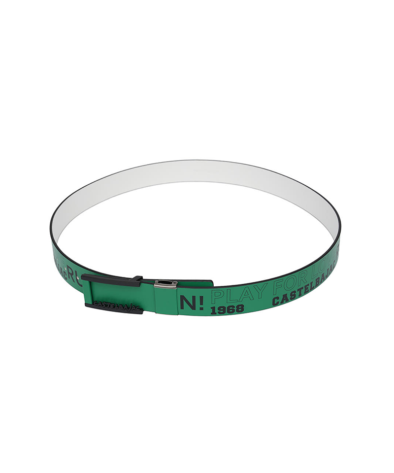 Castelbajac Men's Print Buckle Belt - Green