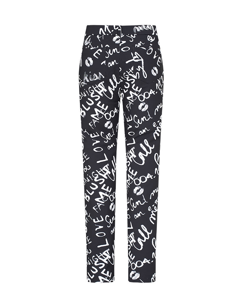 Castelbajac Women's Full-Length Letter Pants - 2 Colors