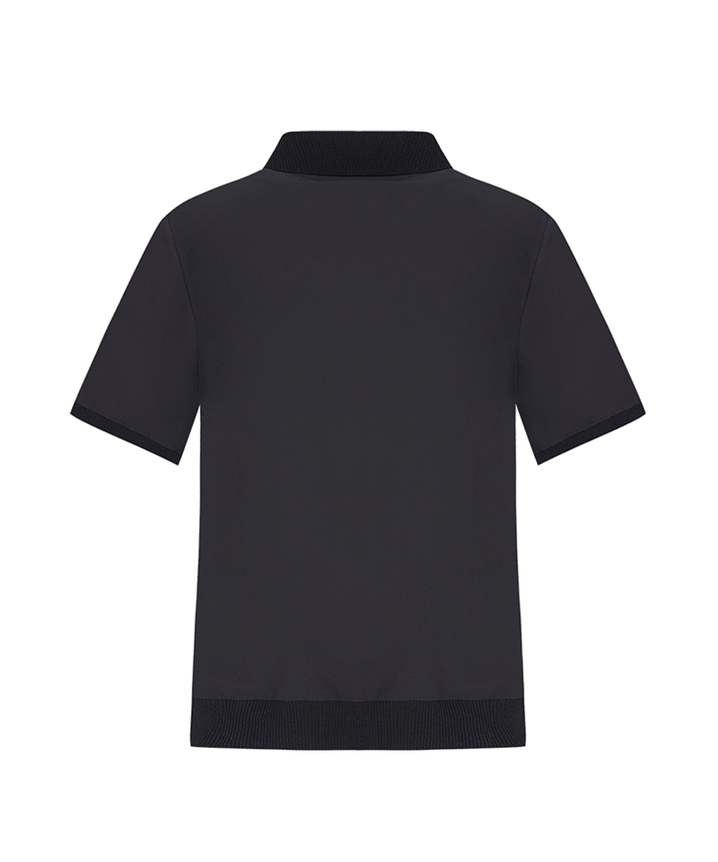 Castelbajac Men's Woven Hybrid Polo Pullover Knit - 2 Colors