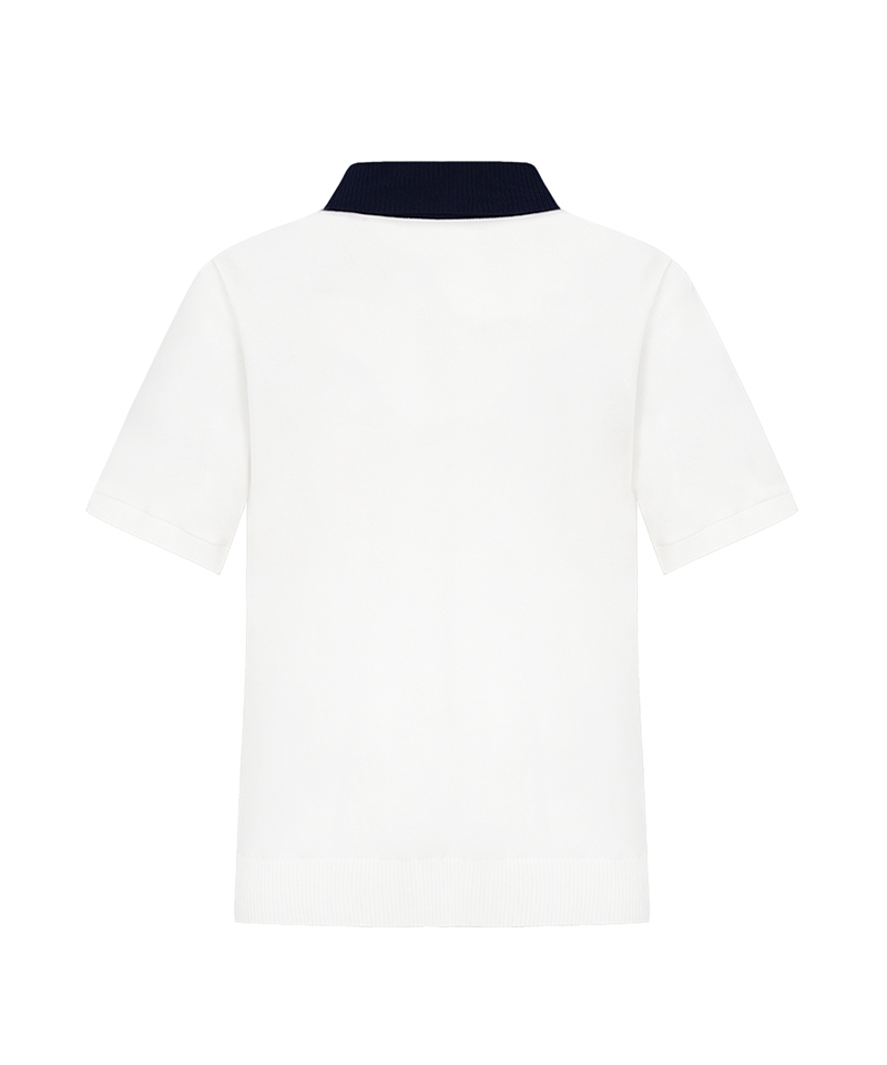 Castelbajac Men's Woven Hybrid Polo Pullover Knit - 2 Colors