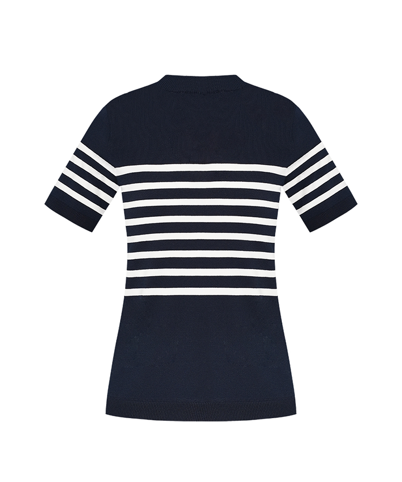 Castelbajac Women's Striped Short-Sleeve Sweater - 2 Colors