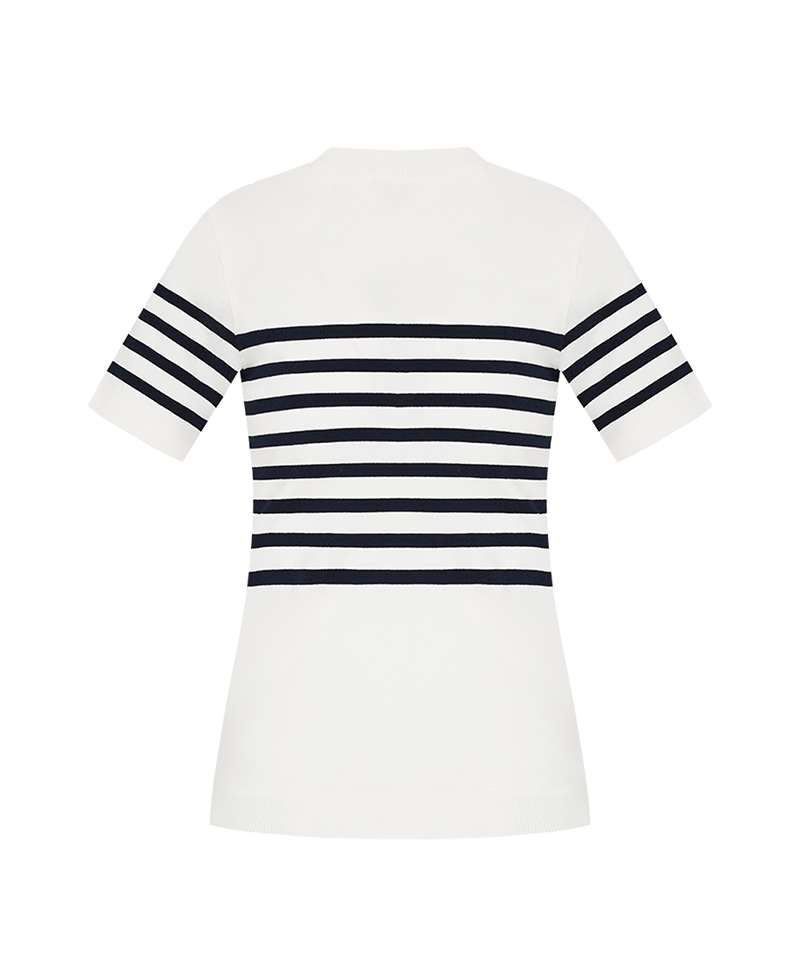 Castelbajac Women's Striped Short-Sleeve Sweater - 2 Colors