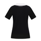 Castelbajac Women's ribbed Short-Sleeve Sweater - Black