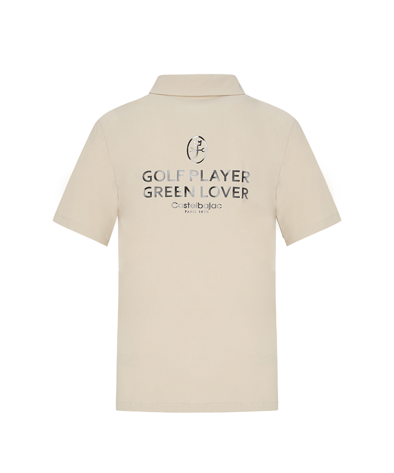 Castelbajac Men's Back Printed Functional Collared T-Shirt - 3 Colors