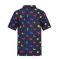 Castelbajac Men's Pixel Print Polo T-Shirt - 2 Colors