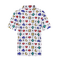 Castelbajac Men's Pixel Print Polo T-Shirt - 2 Colors
