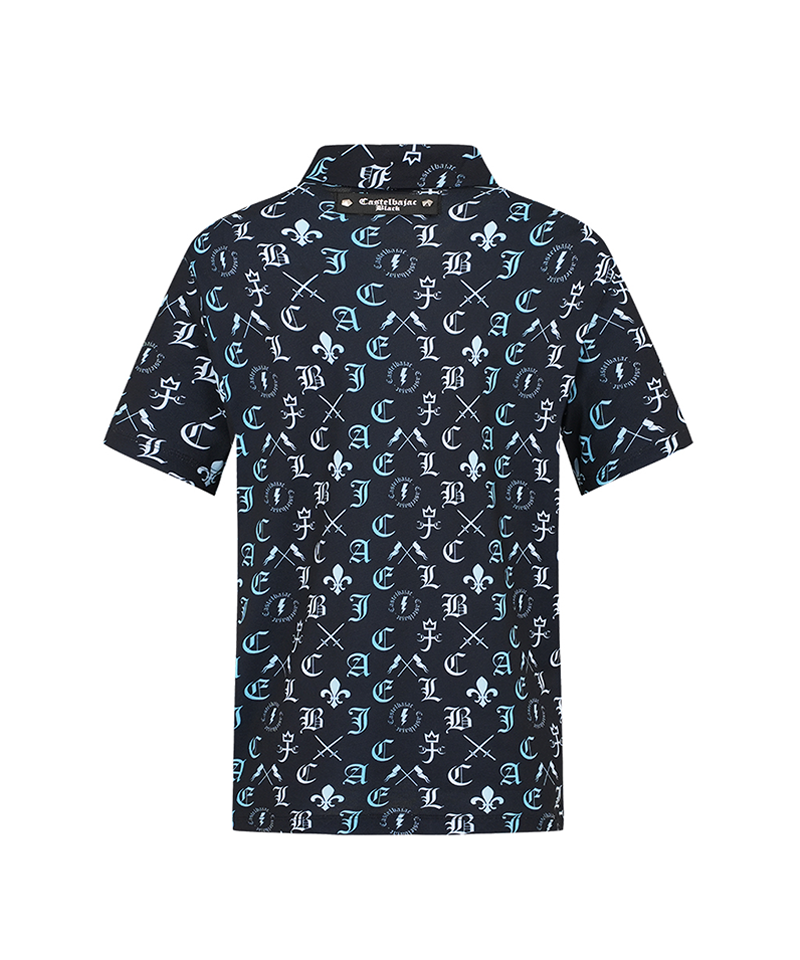 Castelbajac Men's Capsule Line Gradient Pattern Polo T-Shirt - 2 Colors