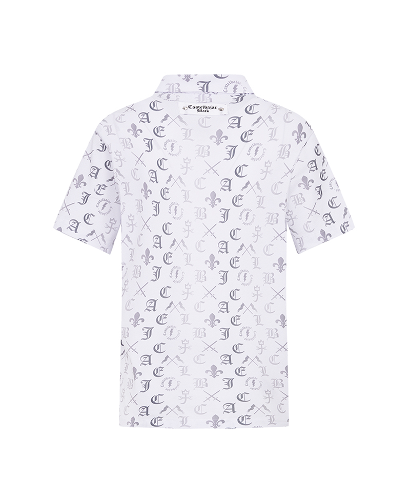 Castelbajac Men's Capsule Line Gradient Pattern Polo T-Shirt - 2 Colors