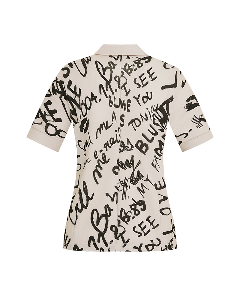 Castelbajac Women's Full-Length Letter T-Shirt - 2 Colors