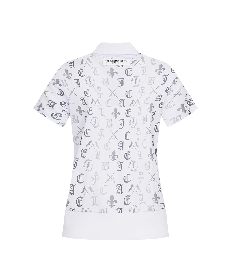 Castelbajac Women's Capsule Line Full-Print Short-Sleeve Collared Shirt - 2 Colors