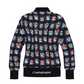 Castelbajac Women's Patterned Blue Jacket Jumper - Navy