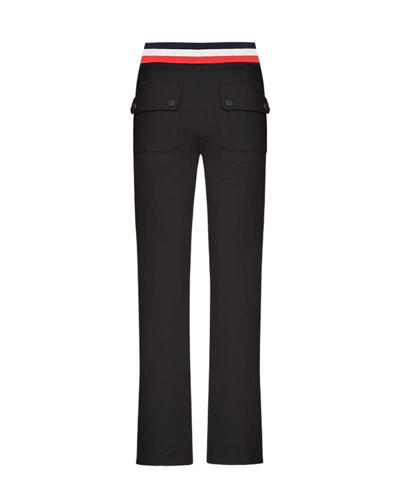 Castelbajac Women's Tri-Color Point Bootcut Pants - 2 Colors