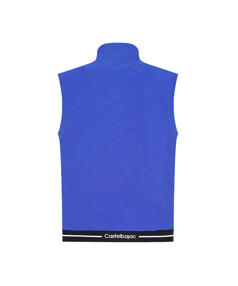 Castelbajac Men's Bajac Logo Embossed Vest - 2 Colors