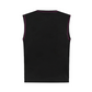 Castelbajac Men's Emblem Pattern Jacquard Knit Vest - Black