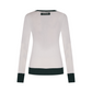 Castelbajac Women's Two-Color Jacquard Knit - White
