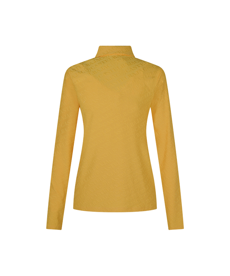 Castelbajac Women's Character Point Jacquard Collar T-Shirt - Mustard