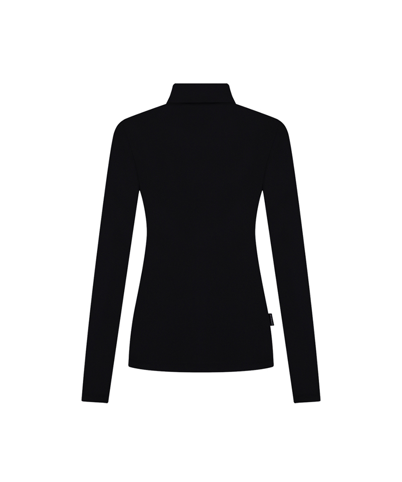 Castelbajac Women's Logo Embroidered Basic Collar T-Shirt - Black