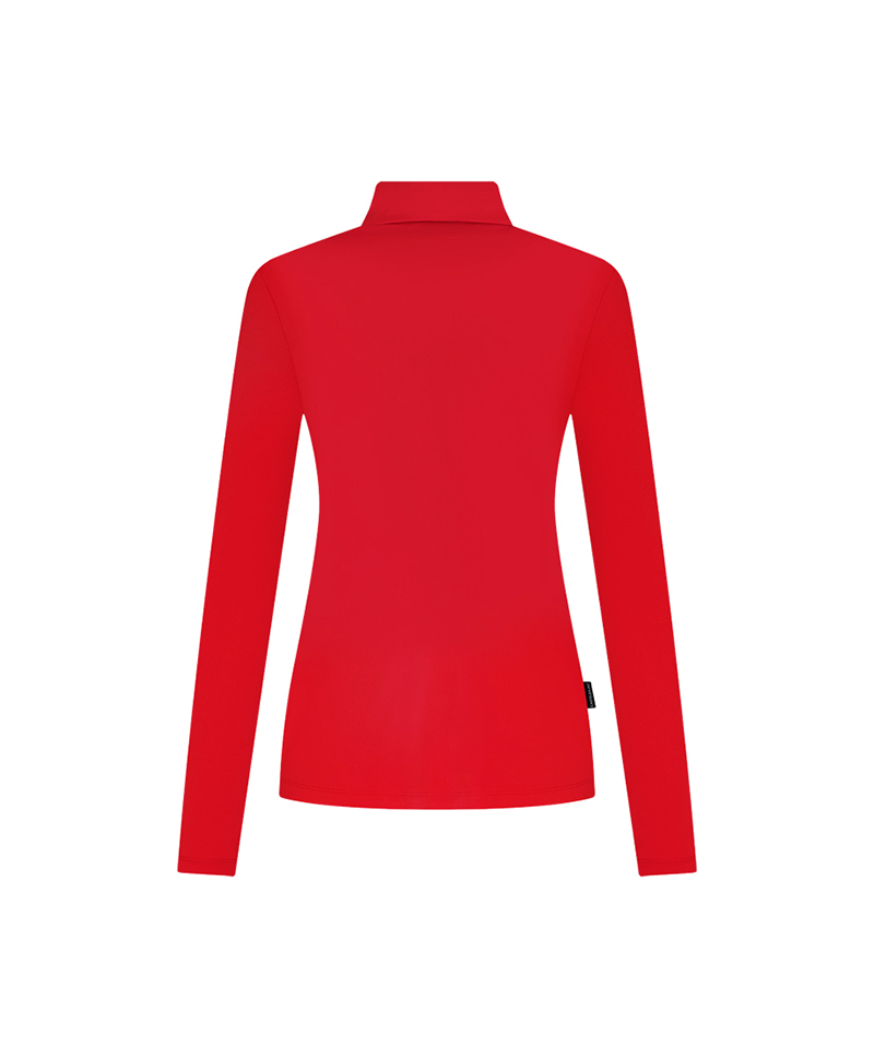 Castelbajac Women's Logo Embroidered Basic Collar T-Shirt - Red
