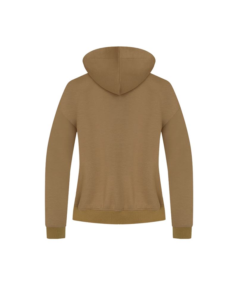 Castelbajac Women's Artwork Point Hooded Zip-Up - Beige