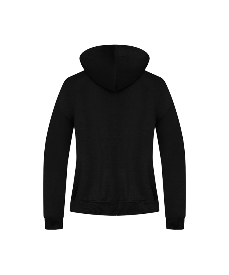 Castelbajac Women's Artwork Point Hooded Zip-Up - Black