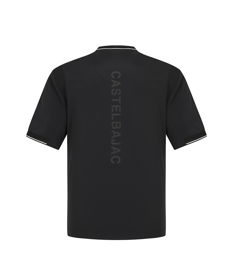 Castelbajac Men's Woven Short-Sleeve T-Shirt - Black