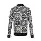 Castelbajac Men's Patterned Zip-Up Sweater Cardigan - Black