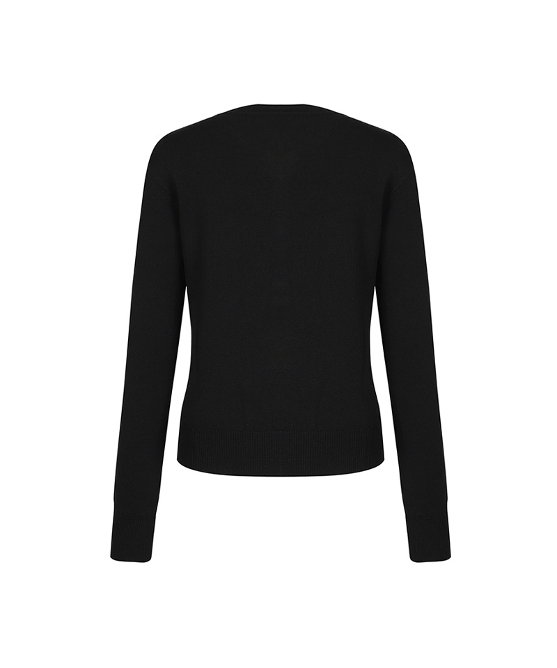 Castelbajac Women's Round Neck Button Cardigan - Black