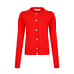 Castelbajac Women's Round Neck Button Cardigan - Red