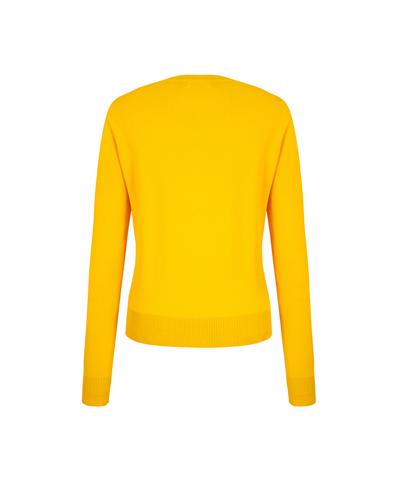 Castelbajac Women's Round Neck Button Cardigan - Yellow