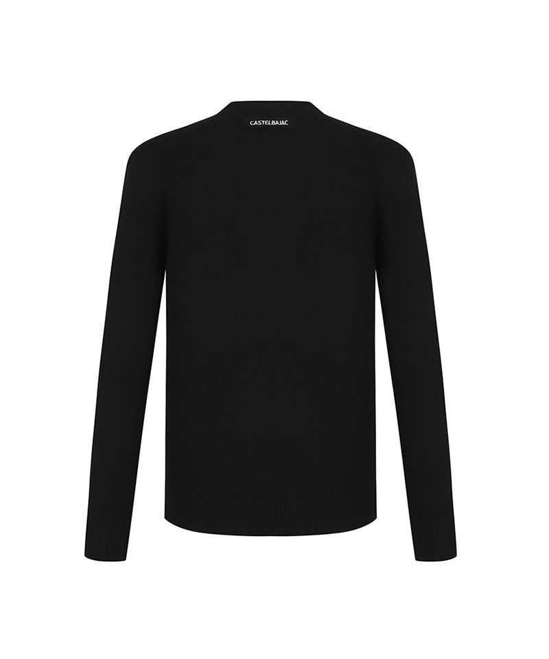 Castelbajac Men's Lettering Embroidered Round Neck Sweater - 2 Colors