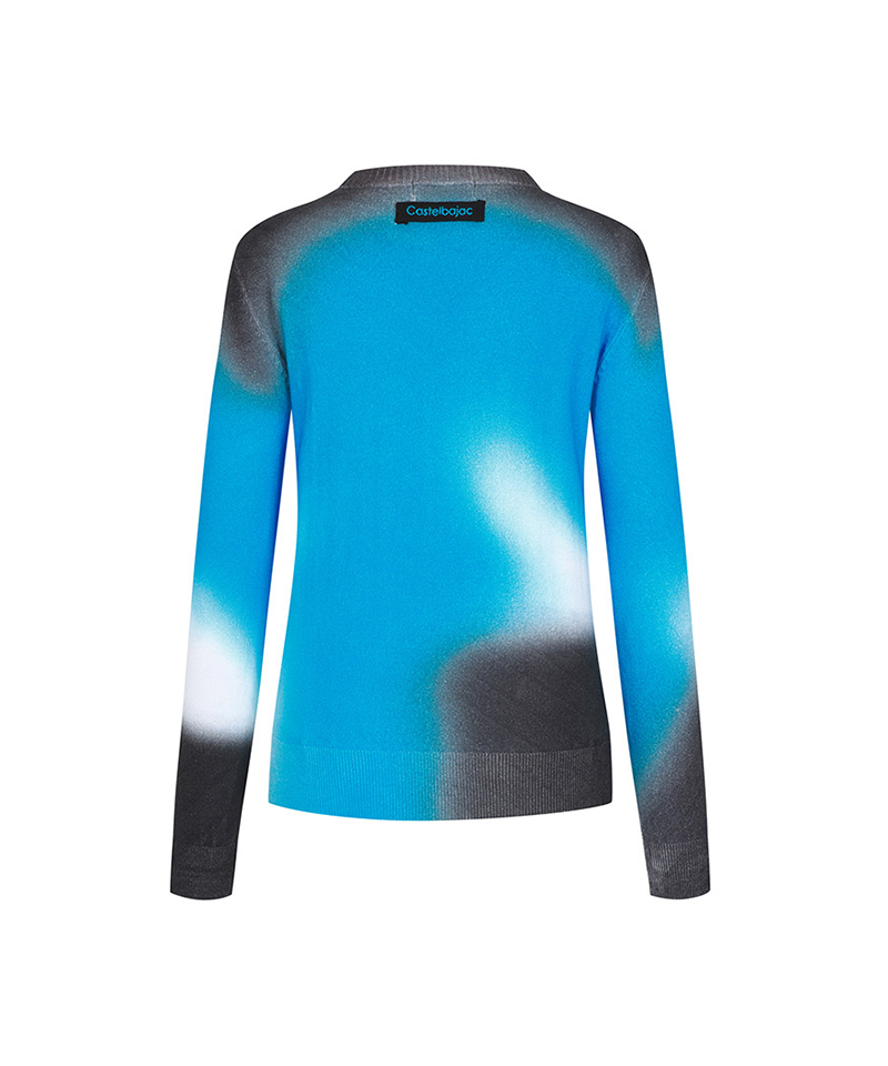 Castelbajac Women's Full-Length Lettering Sweater - Blue