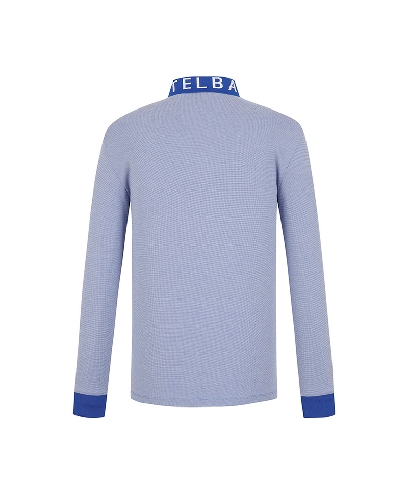 Castelbajac Men's Lettering Collar T-Shirt - Blue