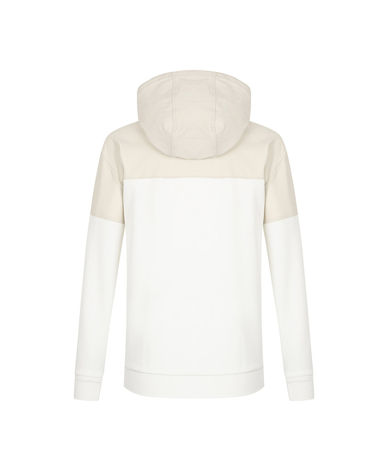Castelbajac Men's Woven Mix Hooded T-Shirt - Beige