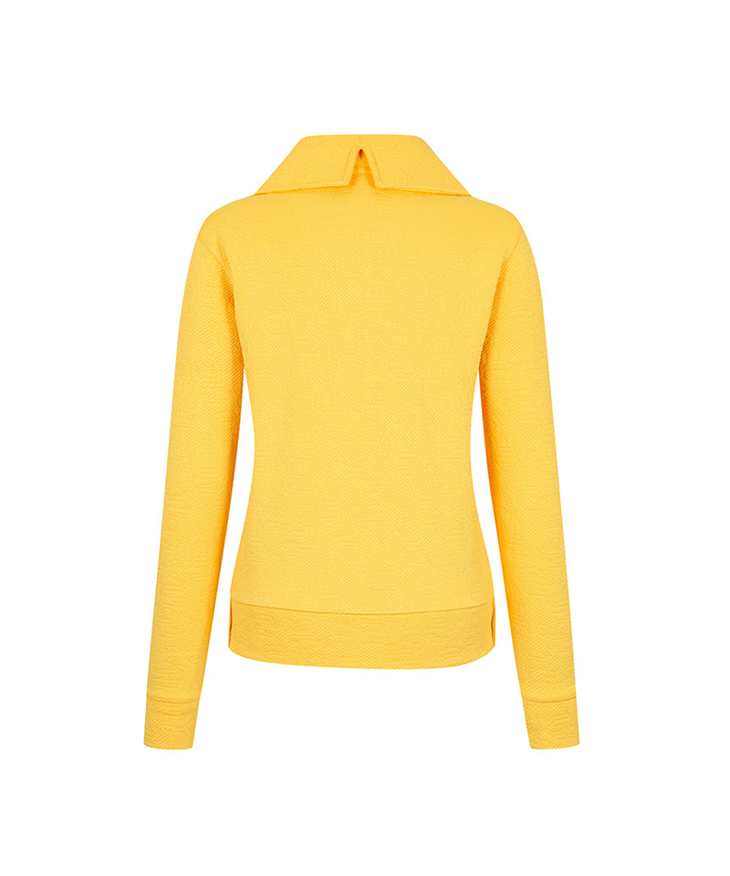 Castelbajac Women's Big Collar Jacquard T-Shirt - Yellow
