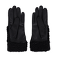 Castelbajac Women's Embroidered Fleece Gloves - Black