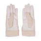 Castelbajac Women's Embroidered Fleece Gloves - Ivory