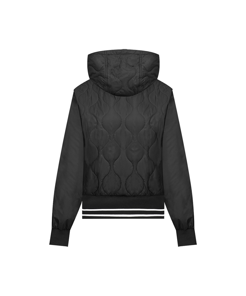 Castelbajac Women's Quilted Hooded Padded Jumper - Black