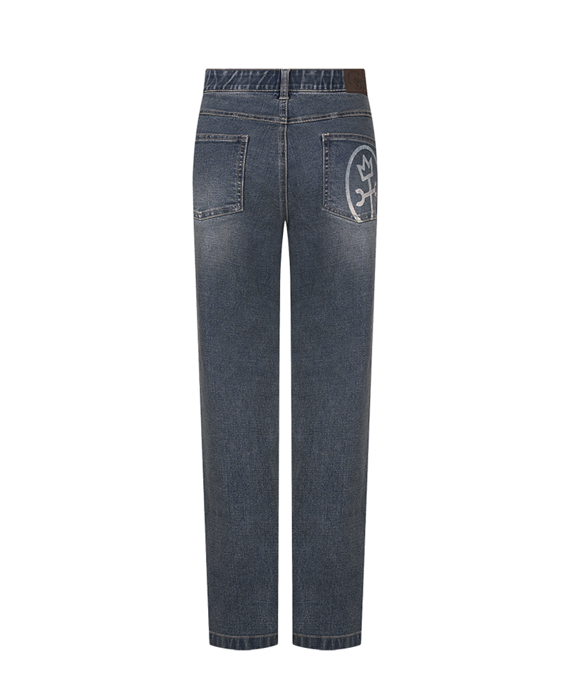 Castelbajac Men's Pocket Point Denim Pants - Blue