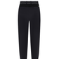 Castelbajac Men's Black Line Color Block Band Stretch Padded Jogger Pants - Black