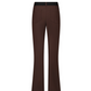 Castelbajac Women's Logo Band Fleece Bootcut Pants - Brown