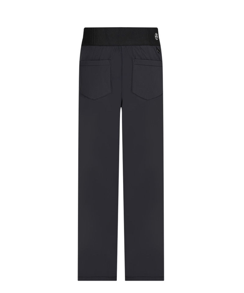 Castelbajac Women's Logo Band Padded Bootcut Pants - Black