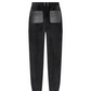 Castelbajac Women's Black Line Side Padded Fleece Jogger Pants - Black