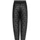 Castelbajac Women's Black Line Quilted Padded Jogger Pants - Black